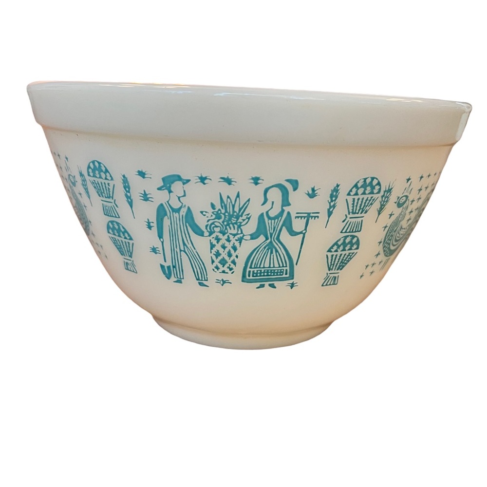 Vintage Pyrex 401 1 1/2 Pint Butterprint Bowl